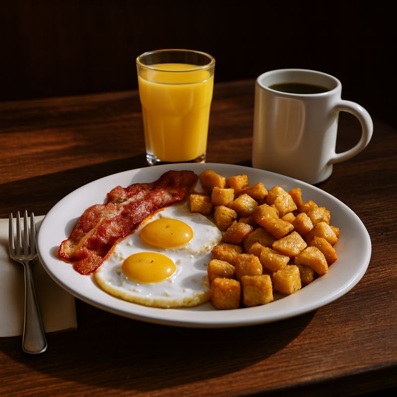 Breakfast dish at Springfield Family Restaurant