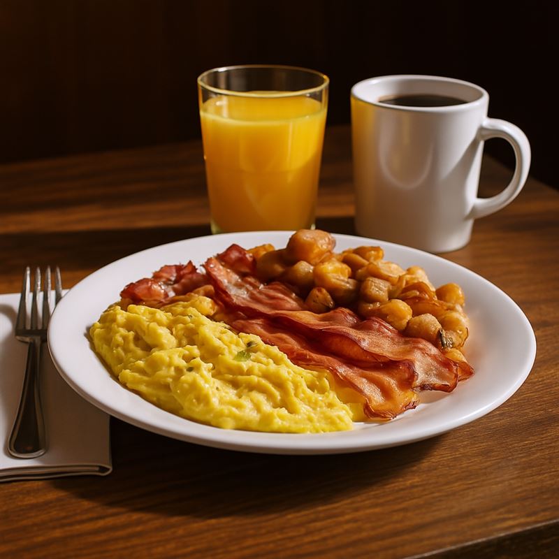 Breakfast dish at Springfield Family Restaurant